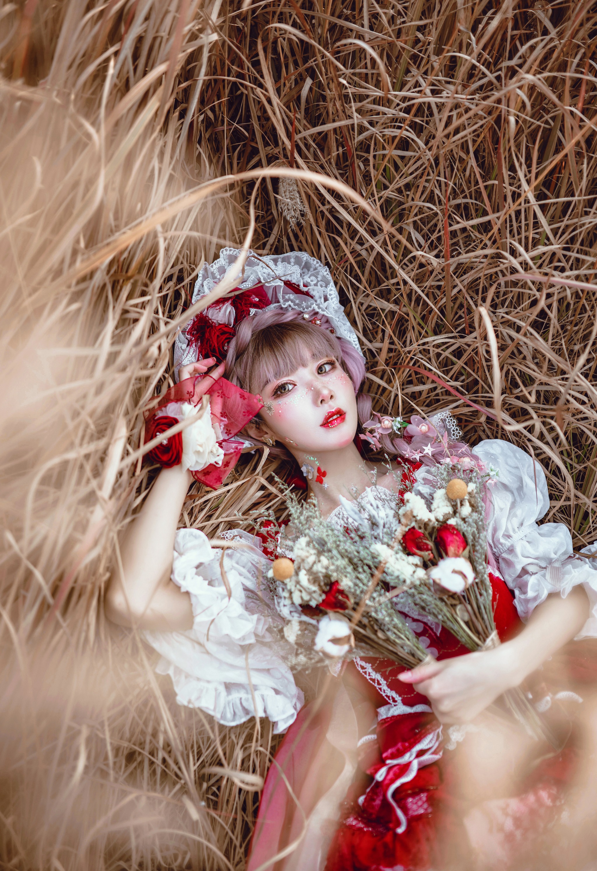 图片[1]-阿包也是兔娘 – NO.002 lolita红裙 [12P]-XikXak